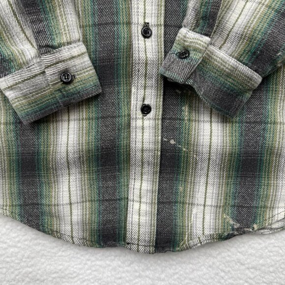 VTG Codet Heavy Flannel Plaid Shirt Cabincore Western Outdoor Grunge Mens 2XLT? - Picture 4 of 12